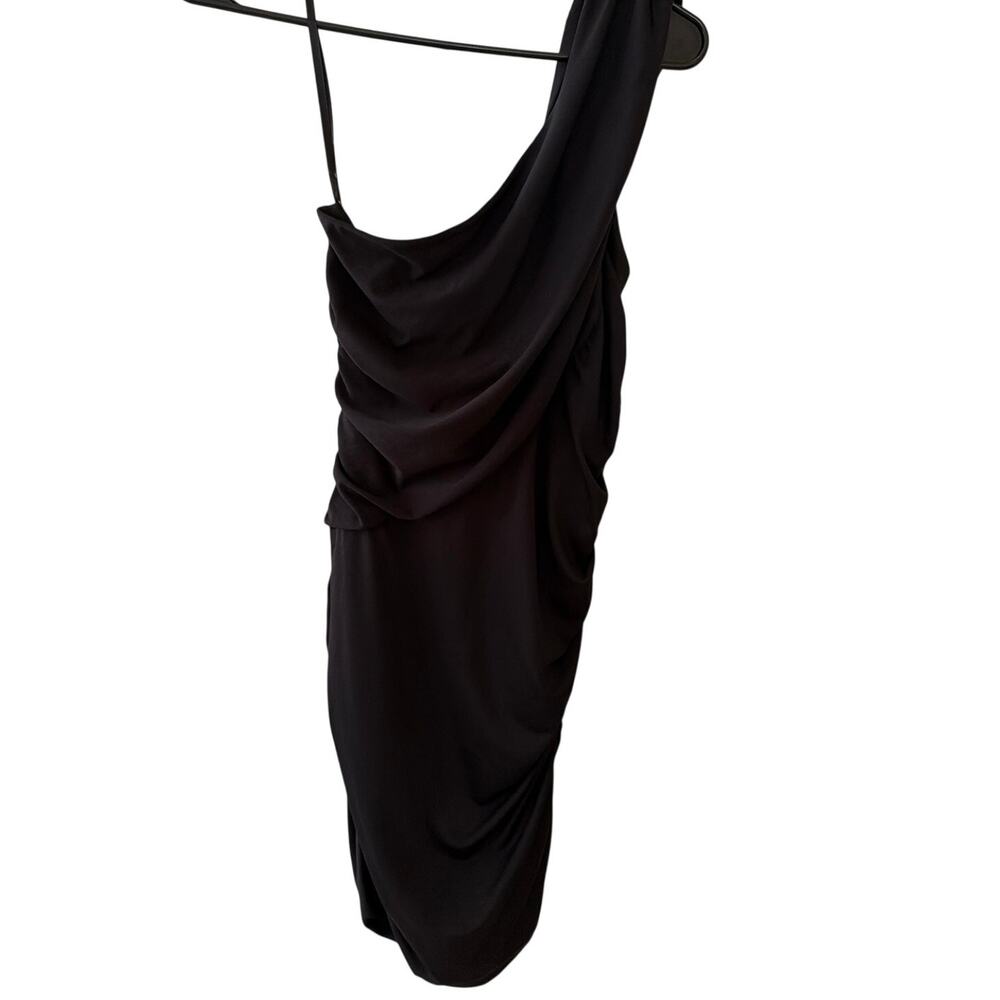 Guess Black Dress Women's Size Small One Shoulder Ruched Bodycon Going Out Dress